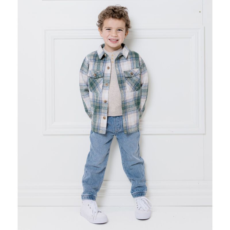 Milky Check Overshirt image number 2